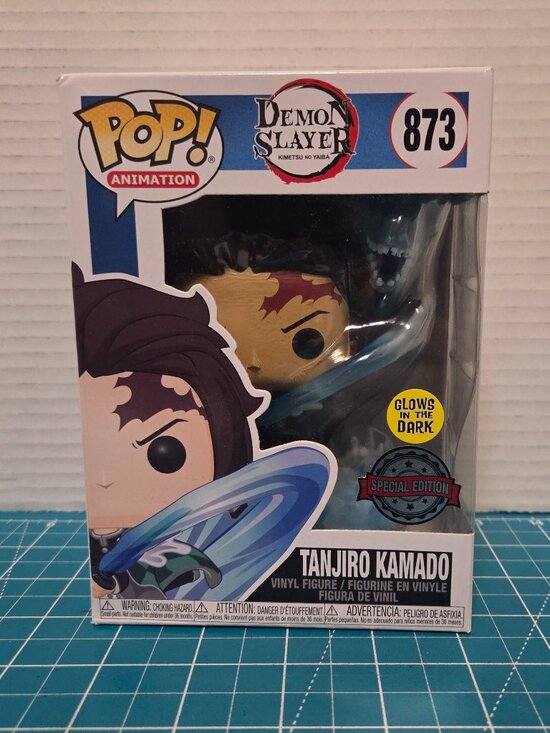 Funko POP Animation Demon Slayer Tanjiro Kamado GITD Special 873 Vinyl Figure - Picture 1 of 6